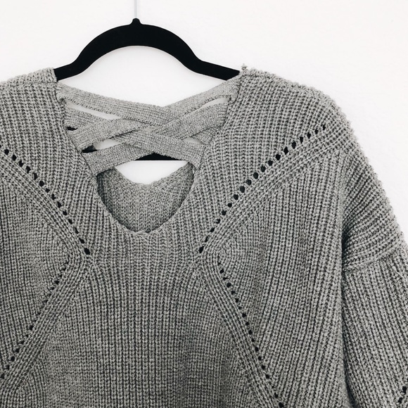 Gray Chunky Knit Sweater - Picture 2 of 3